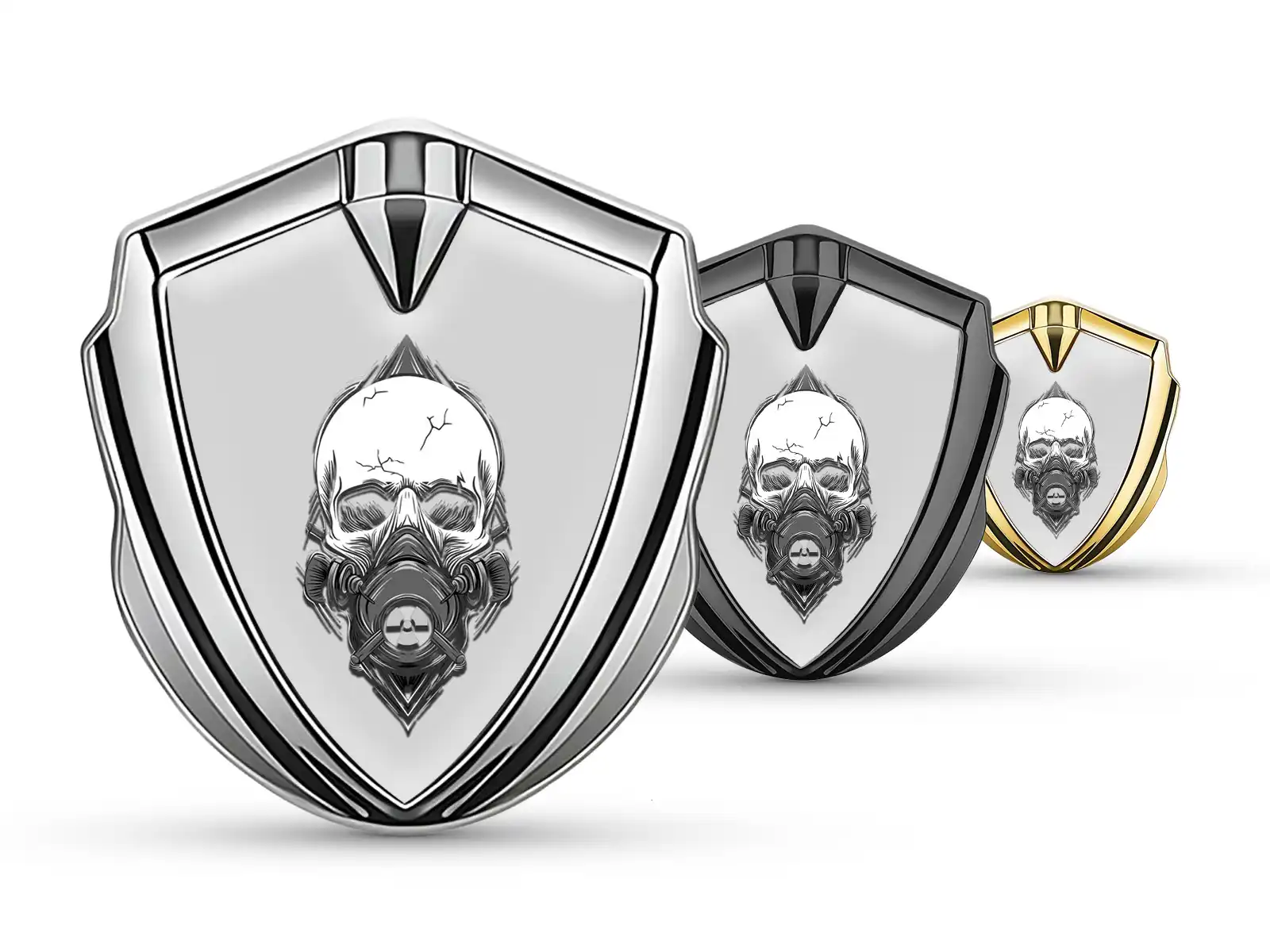 Emblem Silicon Badge Minimal Style Universal Fit